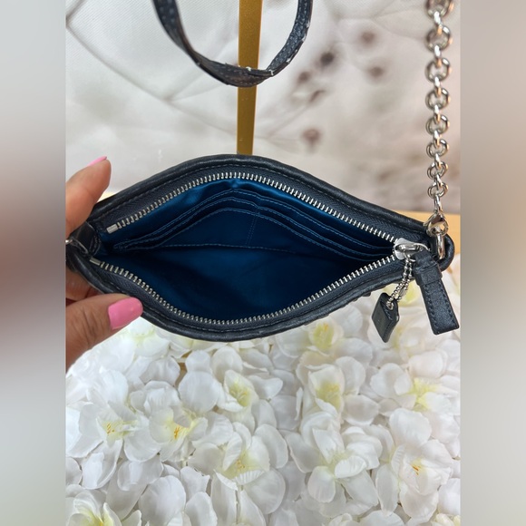 Coach Madison Gathered Leather Zip Crossbody Clutch - Picture 7 of 13